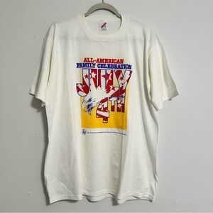 RARE Vintage Single-Stitch July 4th T-Shirt